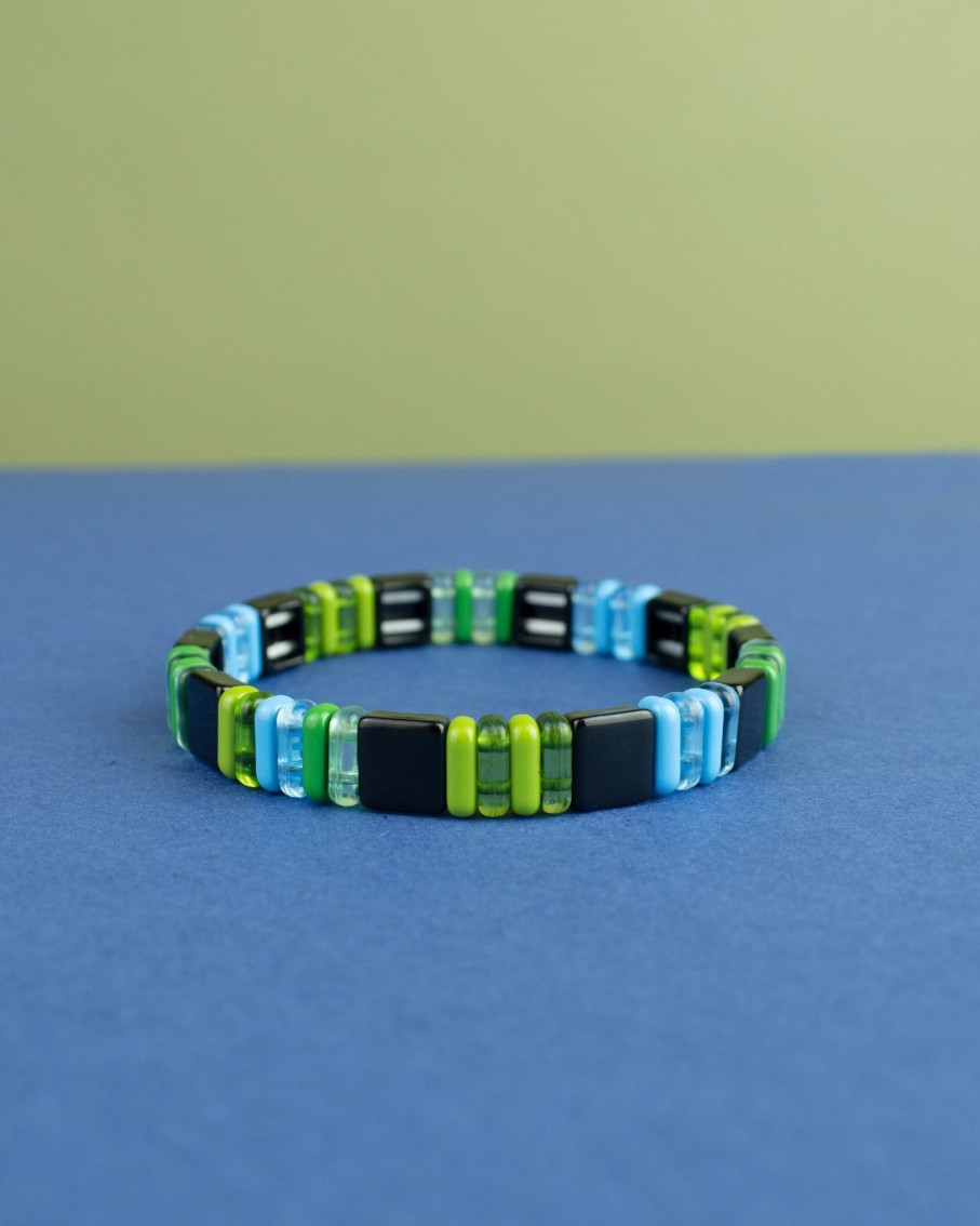 Women 227 Bracelets | Blue Green Translucent Enamel Bracelet