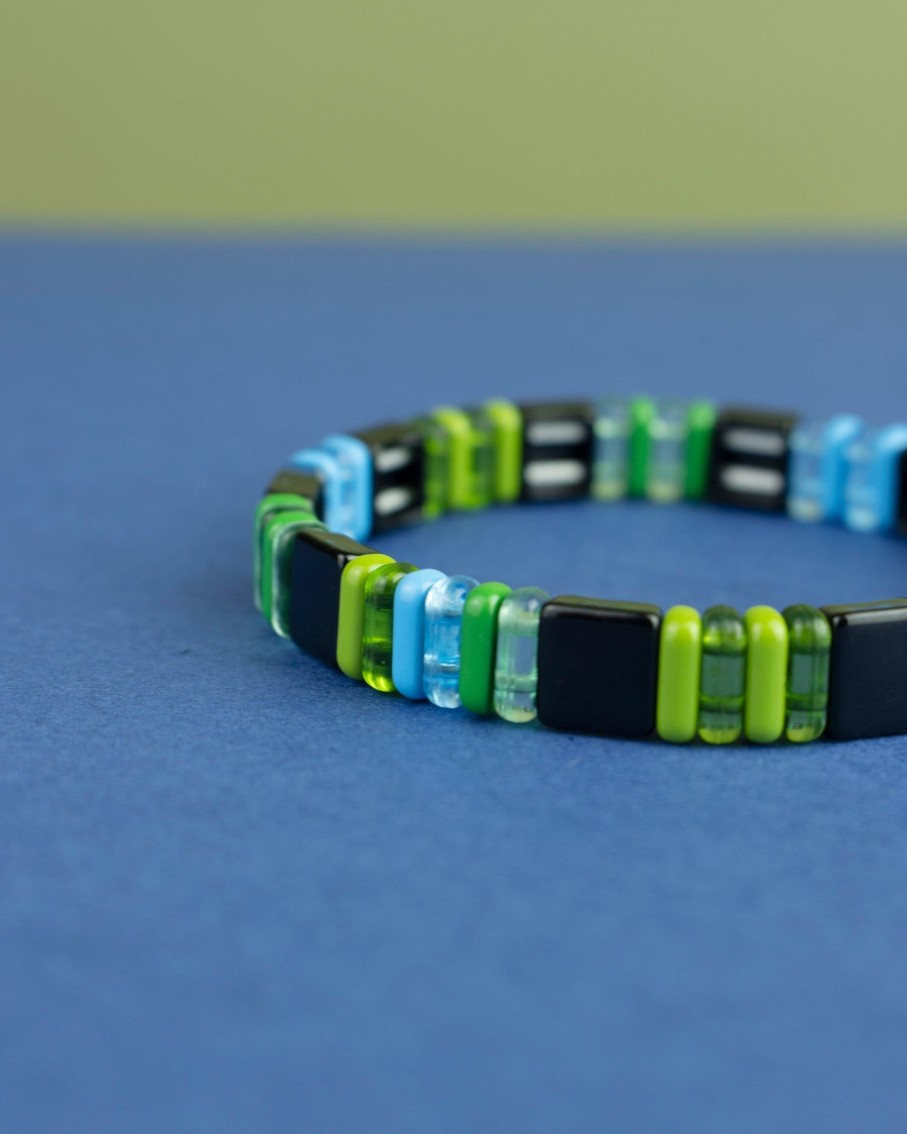 Women 227 Bracelets | Blue Green Translucent Enamel Bracelet