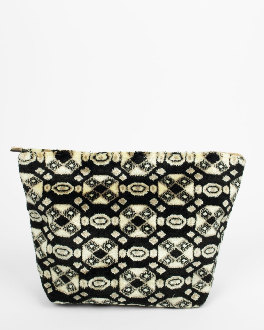 Women Blaiz Clutches | Nora Taupe Velvet Pouch Bag