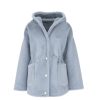 Women Arara for BLAIZ Coats & Jackets | Pale Blue Hooded Reversible Jacket