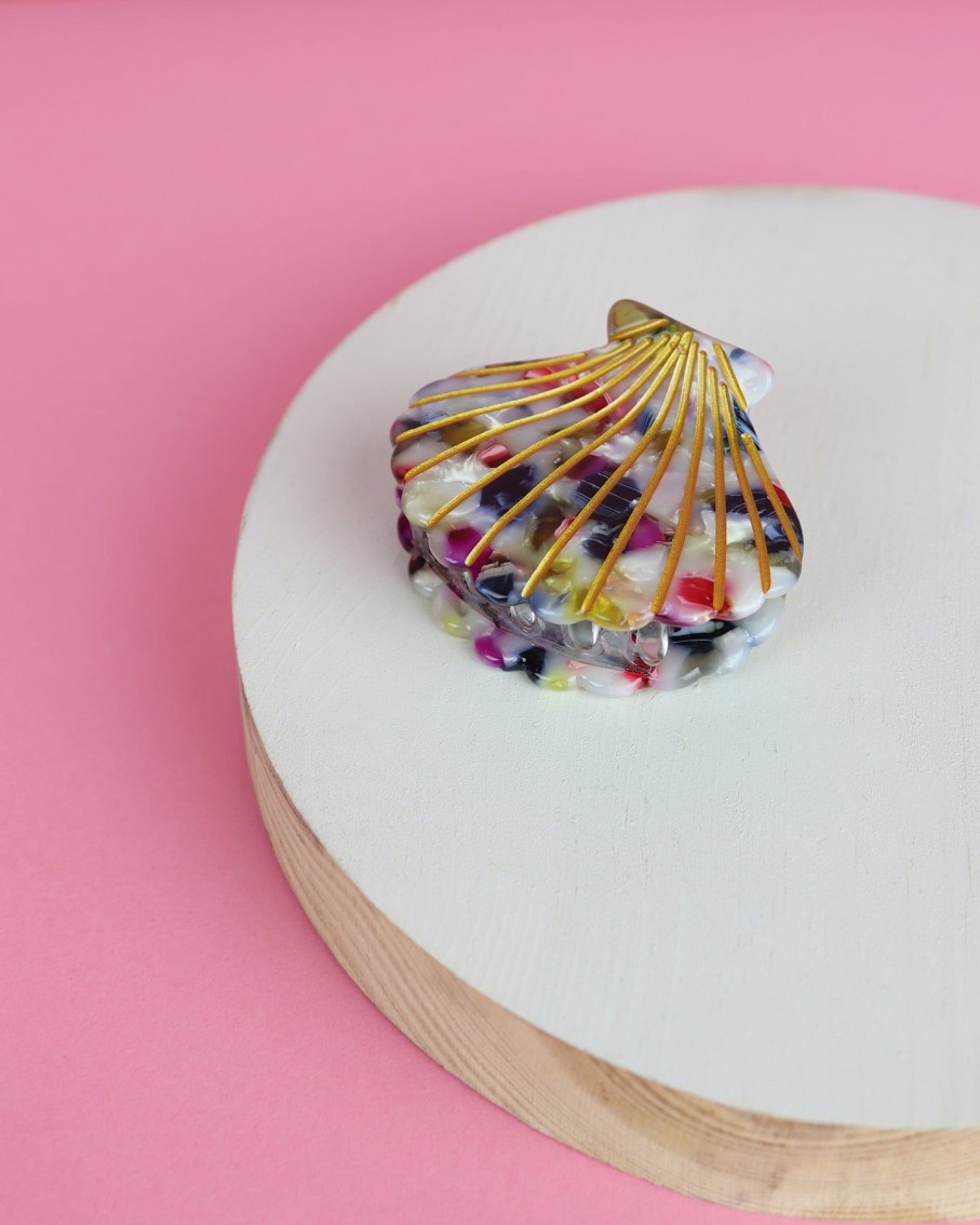 Women 227 Hair Accessories | Confetti Shell Hairclip