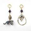 Women Midnight Foxes Studio Earrings | White Tiger Earrings