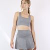 Women BLAIZ Activewear Activewear | Stone Grey Cecilia Tennis Skirt