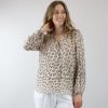 Women Joie Shirts & Blouses | Silk Leopard Print Blouse