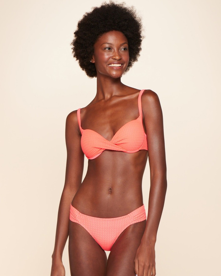 Women Cia Maritima Swimwear & Beachwear | Neon Orange Lisos Embu Bikini