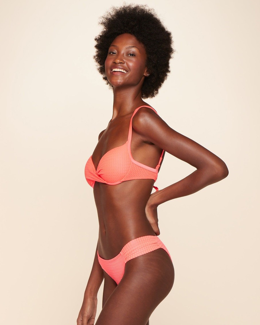 Women Cia Maritima Swimwear & Beachwear | Neon Orange Lisos Embu Bikini