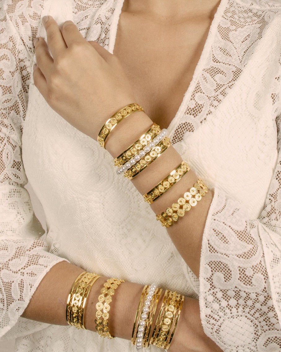 Women Ana Carolina Valencia Bracelets | Gold Ondina Charm Bracelet