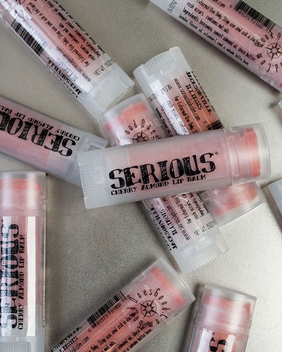 Lifestyle Serious Lip Balm | Cherry Almond Sparkle Lip Balm