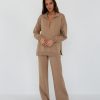 Women 25 UNION Trousers | Lana Caramel Trousers