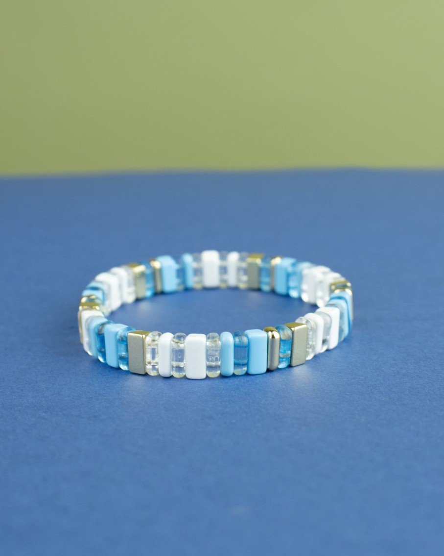 Women 227 Bracelets | Baby Blue Translucent Enamel Bracelet