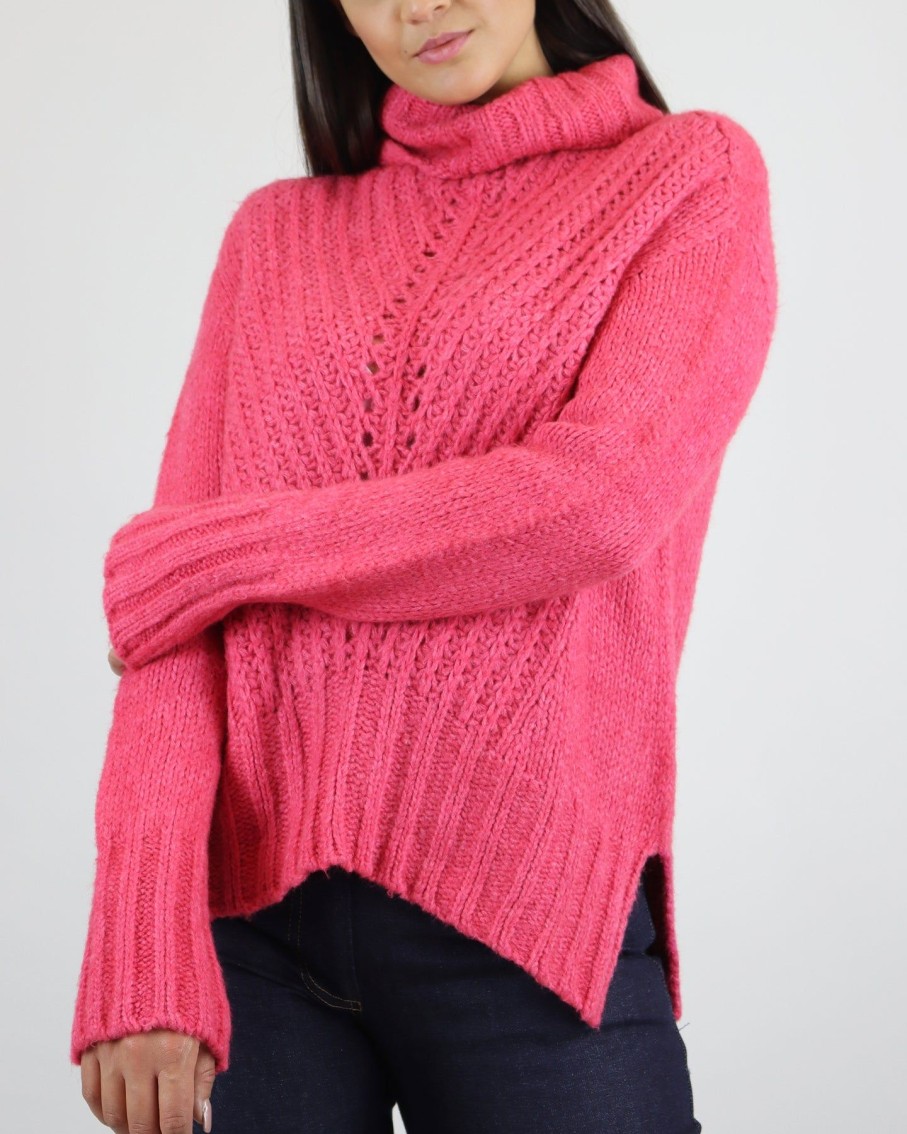 Women Cecilia Prado Jumpers & Cardigans | Raspberry Sweater