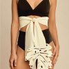 Women Bahia Maria Swimwear & Beachwear | Lucia Tie Front Tropical Leaf Cut-Out Bikini Set