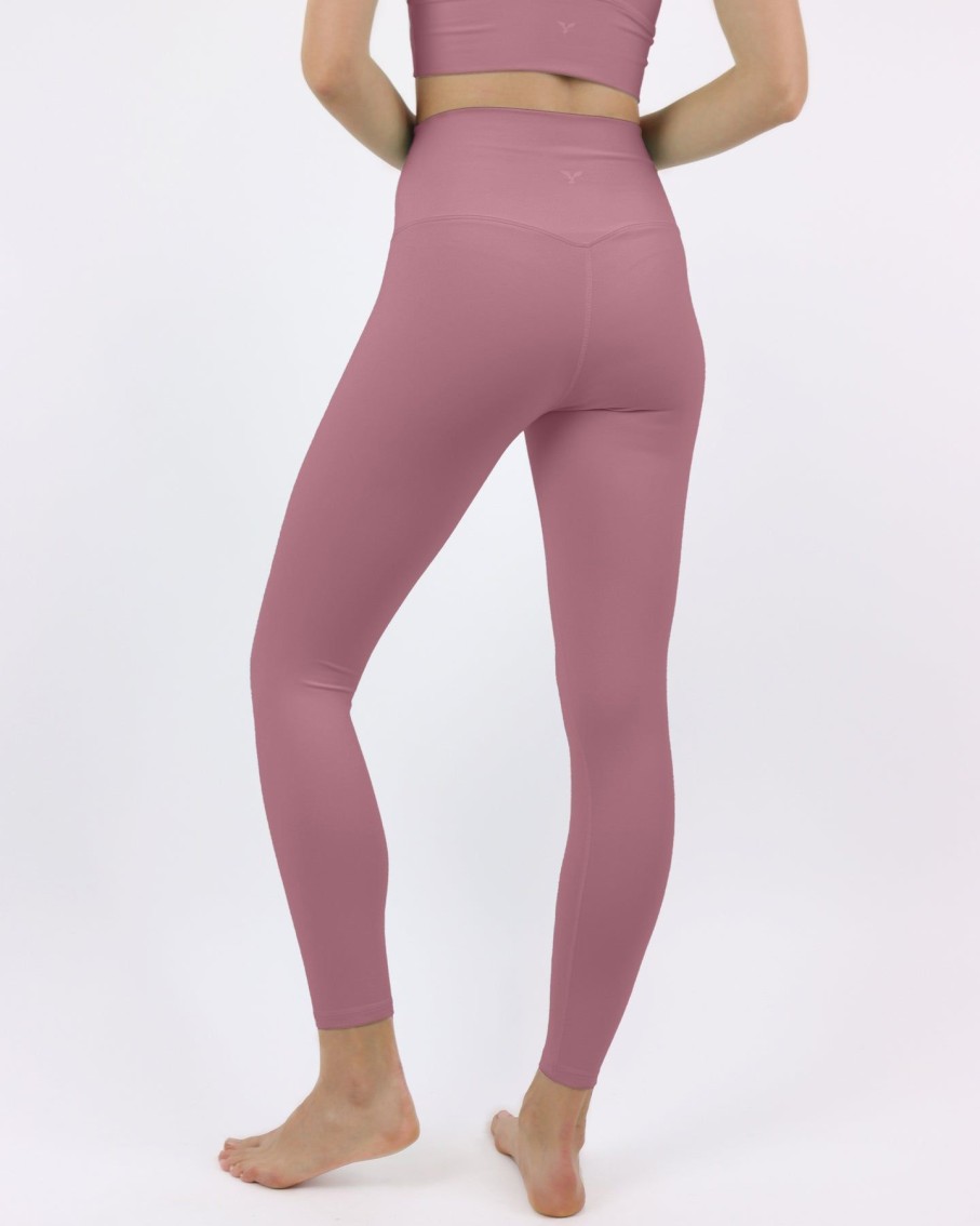 Women BLAIZ Activewear Activewear | Dusty Pink Stephanie High Rise Leggings